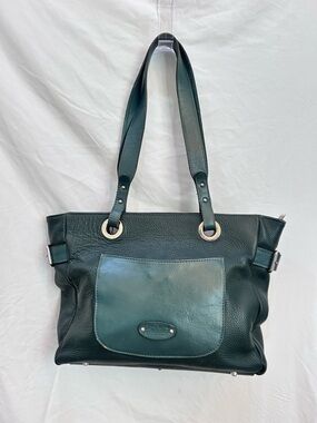Cristina Green Italian Leather Shoulder Bag